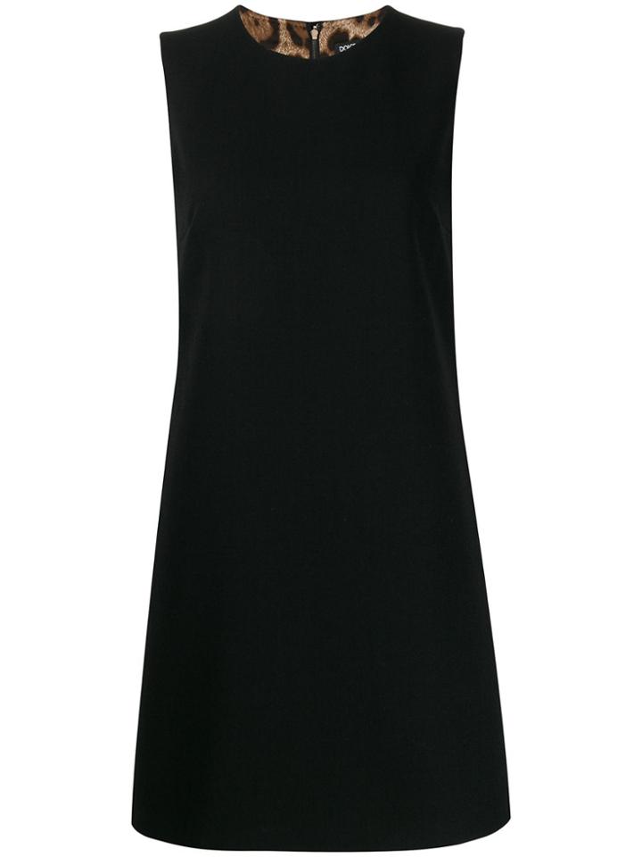 Dolce & Gabbana Round Neck Mini Dress - Black