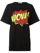 Iceberg - 'wow' Print T-shirt - Women - Cotton/polyester - 38, Women's, Black, Cotton/polyester