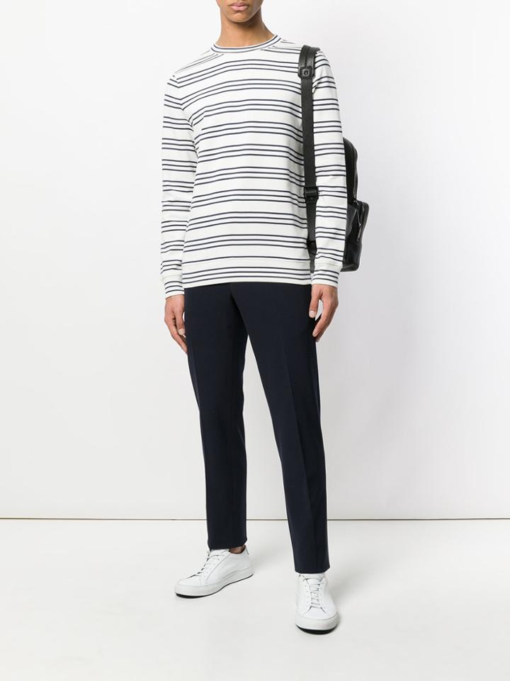 A.p.c. Thin Striped Jumper - White