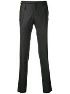 Incotex Straight Leg Tassel Trousers - Grey