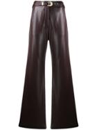 Nanushka Faux Leather Trousers - Purple