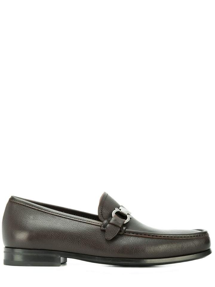 Salvatore Ferragamo Moon Piper Loafers - Brown