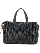 Miu Miu Creased Effect Tote - Black