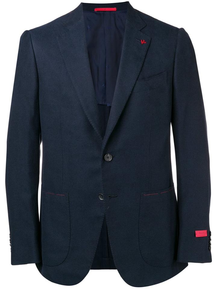 Isaia Classic Tailored Blazer - Blue
