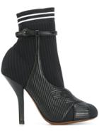 Fendi Heeled Sock Boots - Black