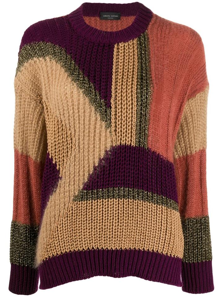 Roberto Collina Color-block Knit Sweater - Brown