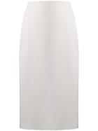 Loulou High-waisted Pencil Skirt - White