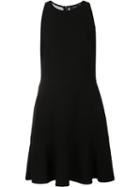 Theory Panelled Flared Dress, Women's, Size: 10, Black, Triacetate/polyester