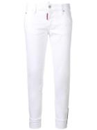 Dsquared2 Cropped Skinny Jeans - White