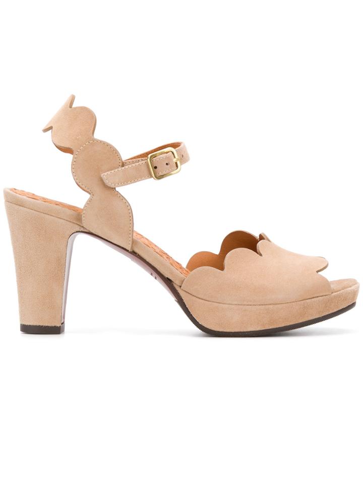 Chie Mihara Scalloped Sandals - Nude & Neutrals