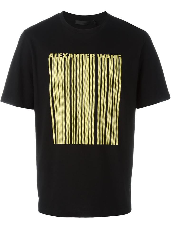Alexander Wang Logo Mesh Barcode T-shirt