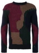 Frankie Morello Intarsia Knit Jumper - Blue