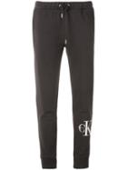 Calvin Klein Jeans - Logo Print Drawstring Sweatpants - Women - Cotton - S, Grey, Cotton