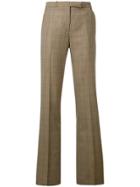 Etro Contrast Trim Tailored Trousers - Brown