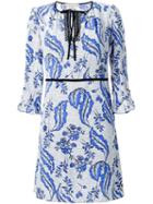 Vanessa Bruno Flower Print Dress, Women's, Size: 36, White, Silk
