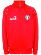 Diadora Zipped Sports Jacket, Men's, Size: Medium, Red, Polyester/cotton