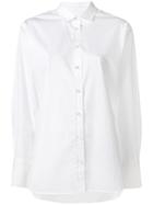 Closed Button Down Shirt - White