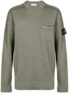 Stone Island Pocket Detail Sweater - Green