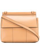 Tory Burch - Flap Closure Crossbody Bag - Women - Leather - One Size, Nude/neutrals, Leather
