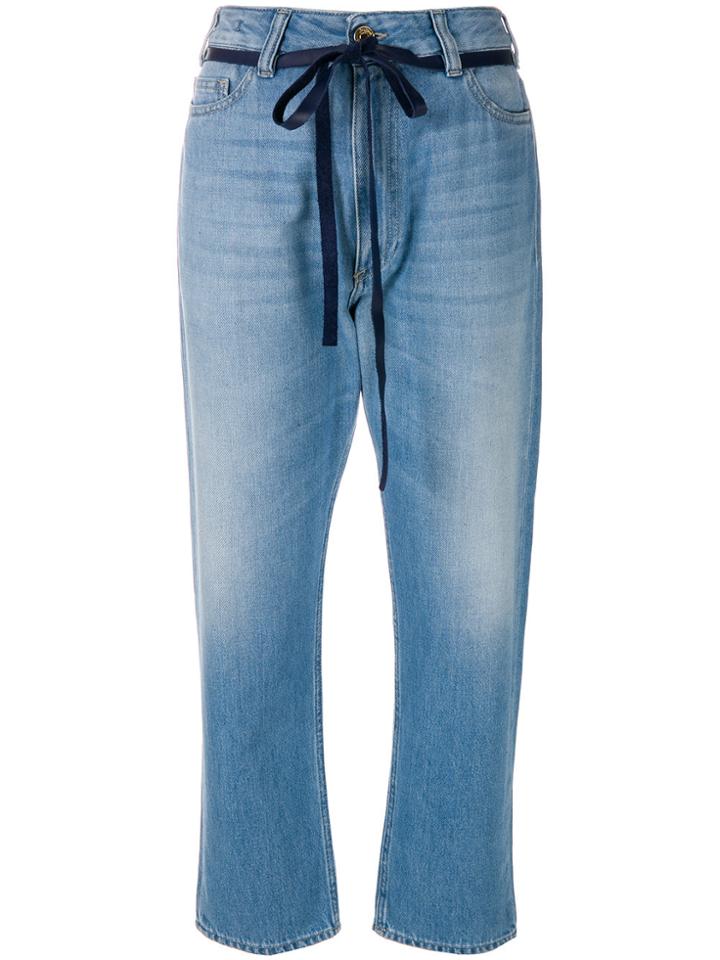 The Seafarer Tie Waist Jeans - Blue