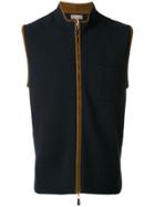 N.peal Zip Up Gilet - Blue
