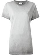 Saint Laurent Washed T-shirt, Women's, Size: Large, Grey, Cotton
