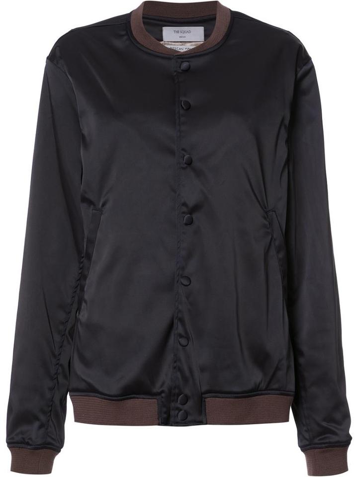 The Squad 'guadaloupe' Bomber Jacket, Women's, Size: Medium, Black, Cotton/polyester