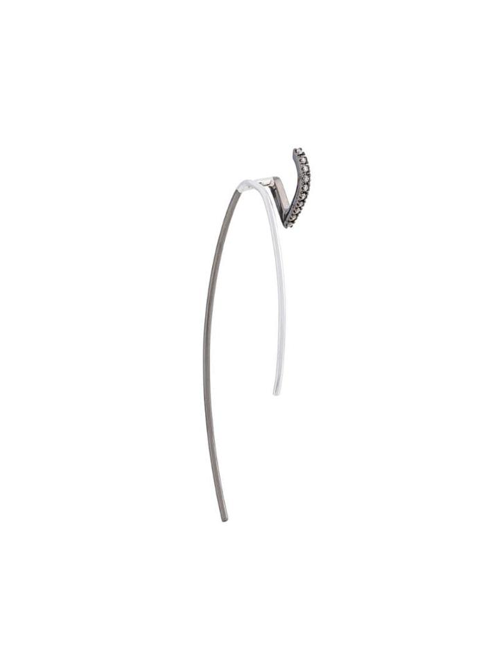 Maria Black 14kt Gold Elodie Mono Diamond Earring (left) - Metallic