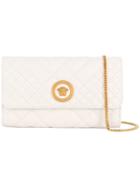 Versace Quilted Medusa Clutch Bag - White