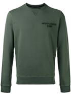 Woolrich - Crew Neck Logo Sweatshirt - Men - Cotton - M, Green, Cotton