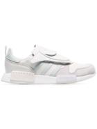 Adidas White Micropacer X R1 Leather Sneakers - 108 - Multicoloured