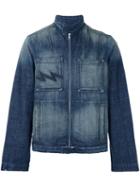 Walter Van Beirendonck Vintage Washed Denim Jacket, Men's, Size: Medium, Blue