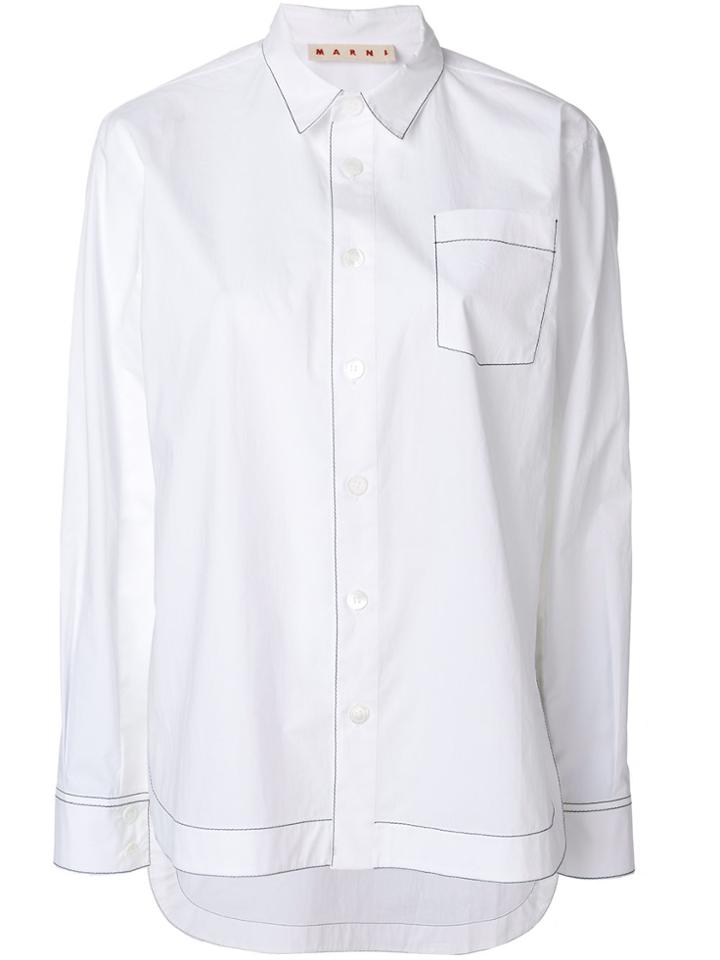 Marni Contrast Stitch Shirt - White
