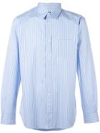 Comme Des Garçons Shirt Boy Multi Stripe Long Sleeve Shirt, Size: Large, Blue, Cotton