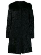 Prada Pre-owned Jacquard Midi Coat - Black
