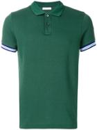 Moncler Striped Cuff Polo Shirt - Green