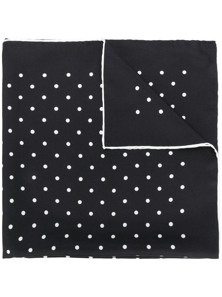 Holland & Holland Polka Dot Scarf - Black