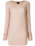 Ann Demeulemeester Fitted Knitted Top - Nude & Neutrals