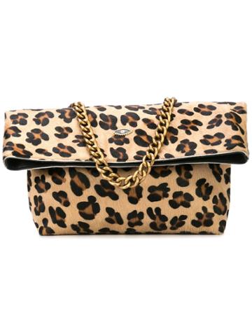 Sous Les Paves Clutch Spritz Leopard - Brown