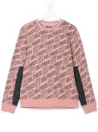 Tommy Hilfiger Junior - Printed Sweatshirt - Kids - Cotton/polyester - 16 Yrs, Pink/purple