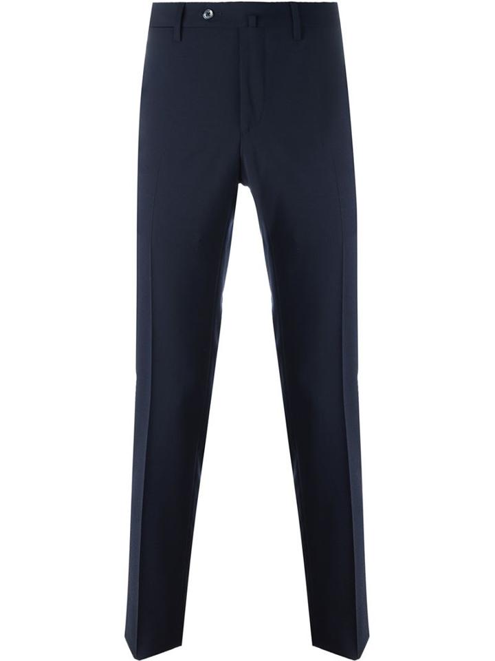 Pt01 - 'traveller' Tailored Trousers - Men - Polyester/spandex/elastane/wool - 58, Blue, Polyester/spandex/elastane/wool
