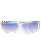 Cazal '867' Geometric Sunglasses - White