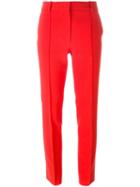 Emilio Pucci Tailored Cropped Trousers, Women's, Size: 40, Red, Acetate/viscose/virgin Wool/spandex/elastane