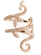 Elise Dray Diamond Pavé Demi Flower Ring