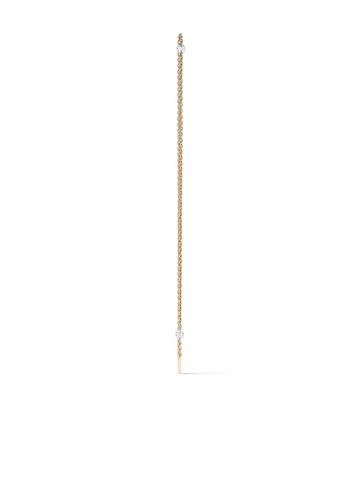 White Bird 18kt Yellow Gold Single Martine Chain Earring