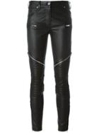 Givenchy Zipped Biker Trousers - Black