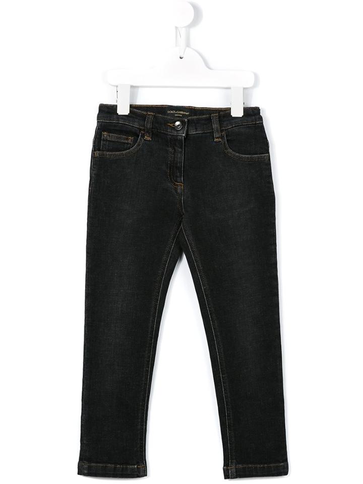 Dolce & Gabbana Kids Slim-fit Jeans, Boy's, Size: 12 Yrs, Blue