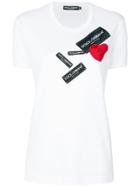 Dolce & Gabbana Heart Logo Patch T-shirt - White