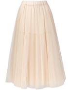 P.a.r.o.s.h. Flared Tulle Skirt - Neutrals