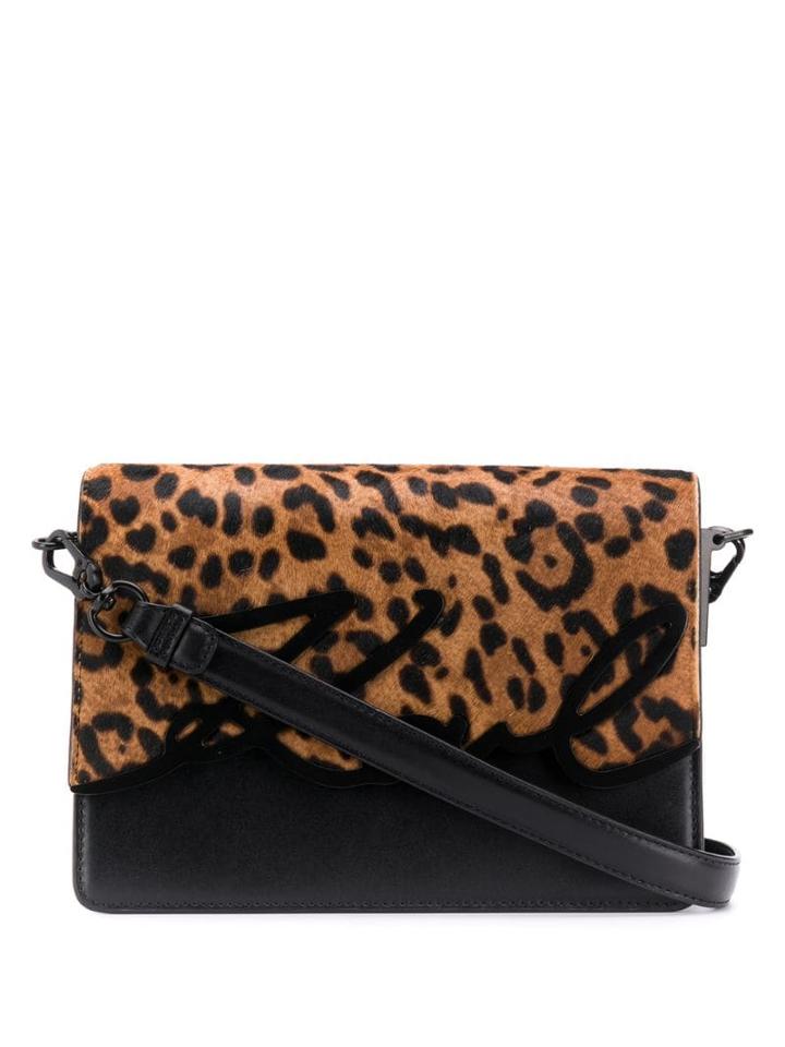 Karl Lagerfeld K Signature Shoulder Bag - Black